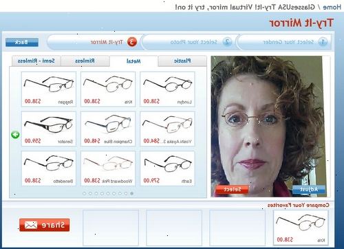Hvordan til at vælge briller. Kig efter ovale eller runde rammer, hvis du har et firkantet, kantet ansigt.
