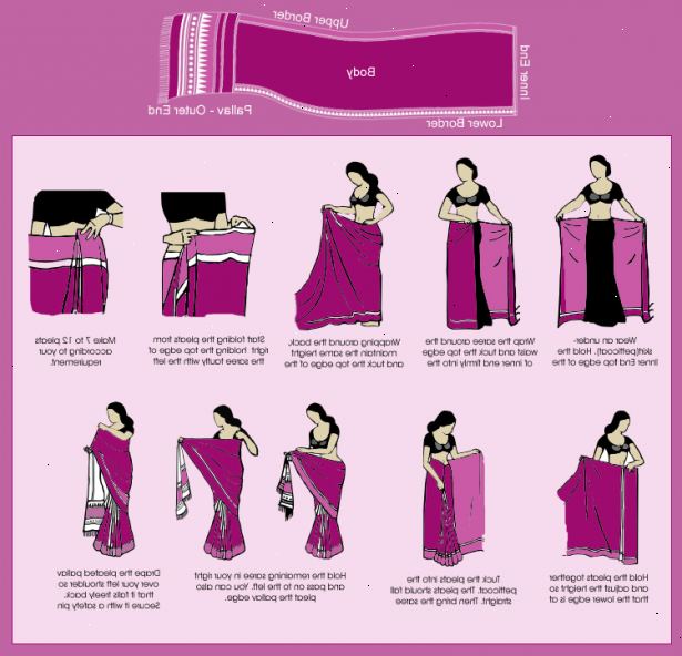 Hvordan til at klæde i en sari. Bestem de sko, som du planlægger at bære.