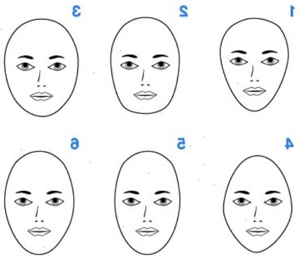 Sådan at bestemme din ansigtsform. Vælg et badeværelse med fremragende belysning og sørg for du kan se dit fulde ansigt.